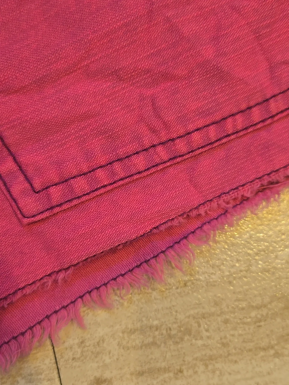 Free People Pink Raw Edge Shorts - Picture 3 of 11